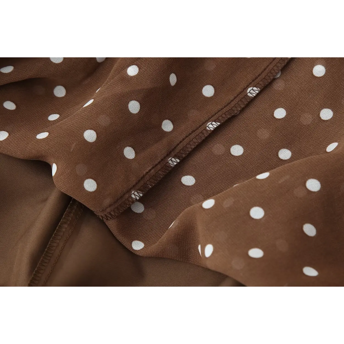 Close-up of hem binding stitch