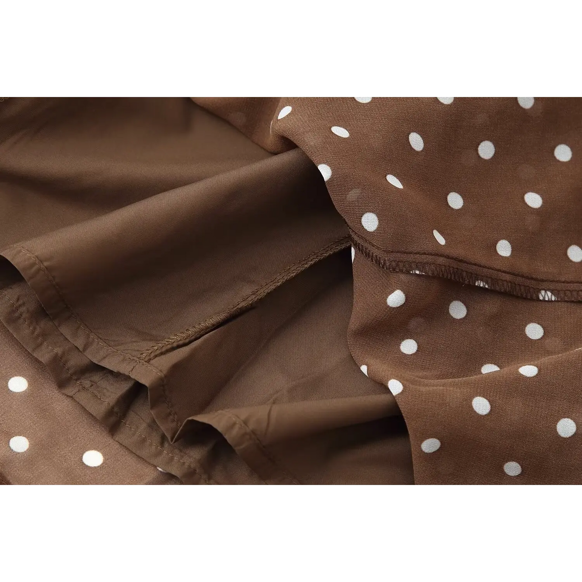 Close-up of skirt lining and hem