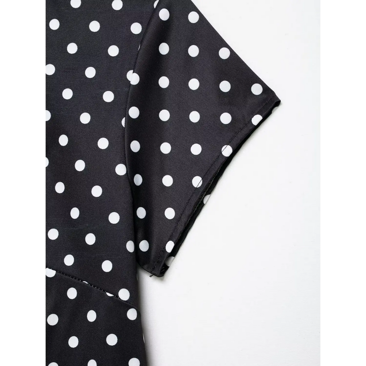 Close-up of short sleeve cuff