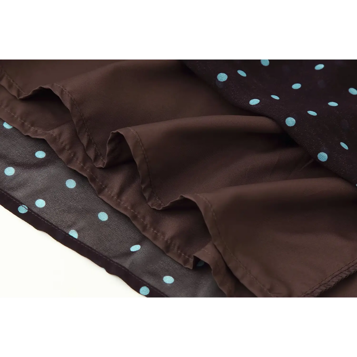 Close-up of skirt hem and inner lining
