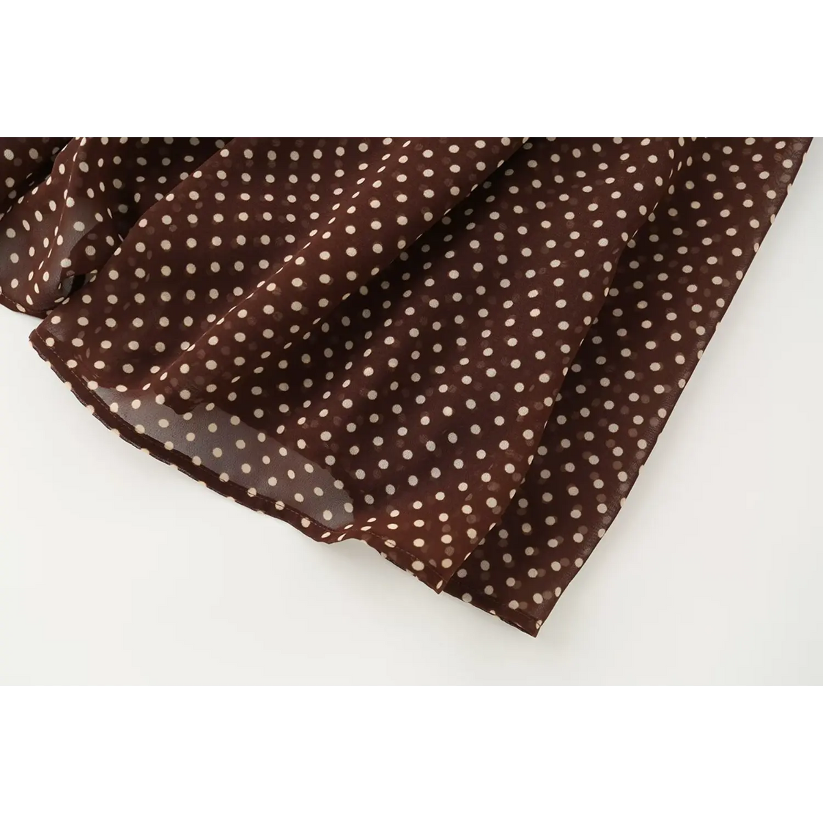 Close-up of hem binding edge