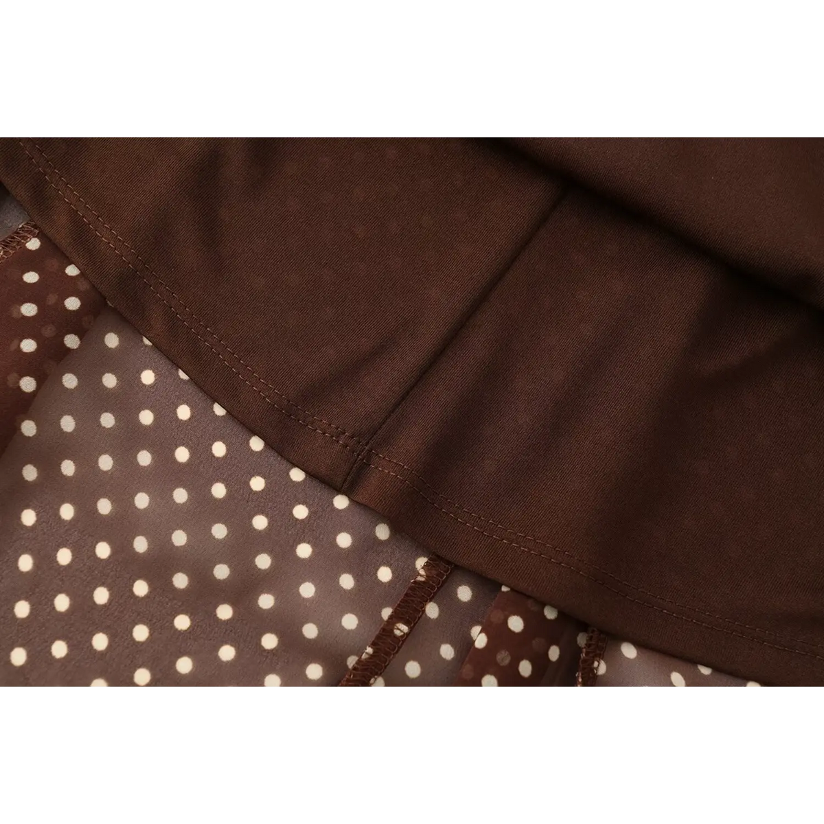 Close-up of inner waistband construction