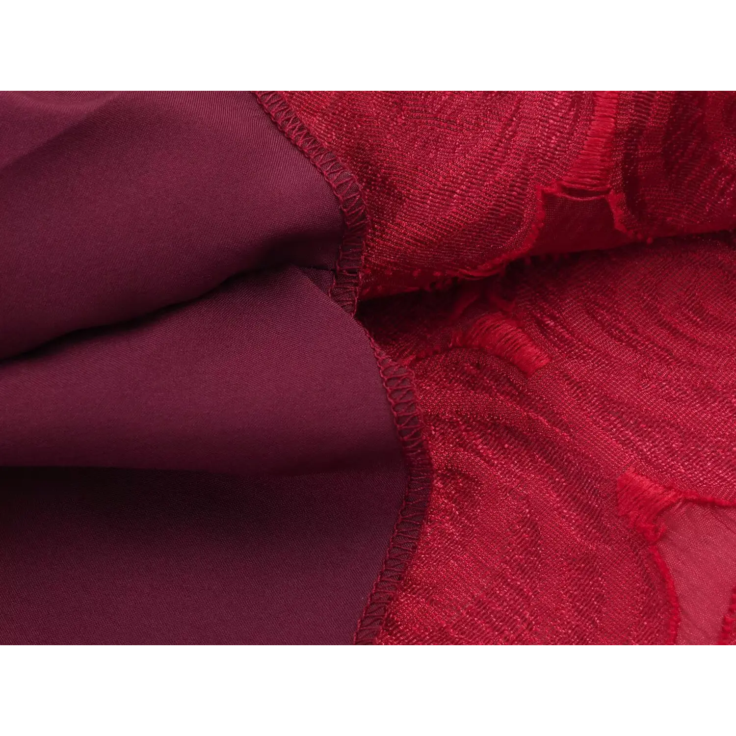 Close‑up of soft inner lining fabric
