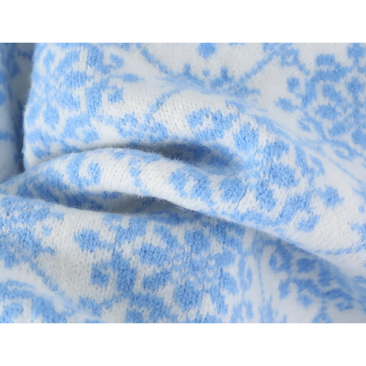 Close-up of knit fabric texture