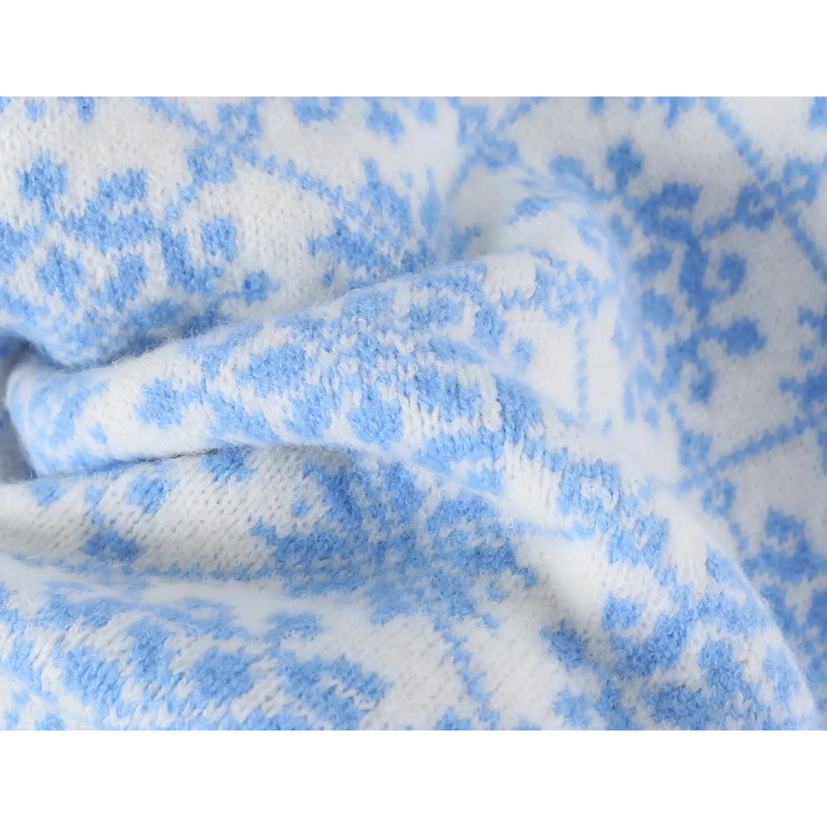 Close-up of soft knit fabric texture