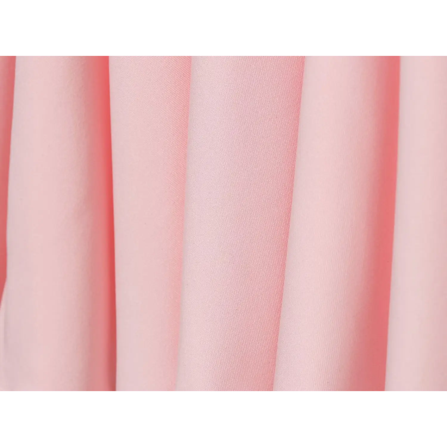 Macro fabric shot, smooth matte stretch knit material for pink deep V dress, fine weave texture