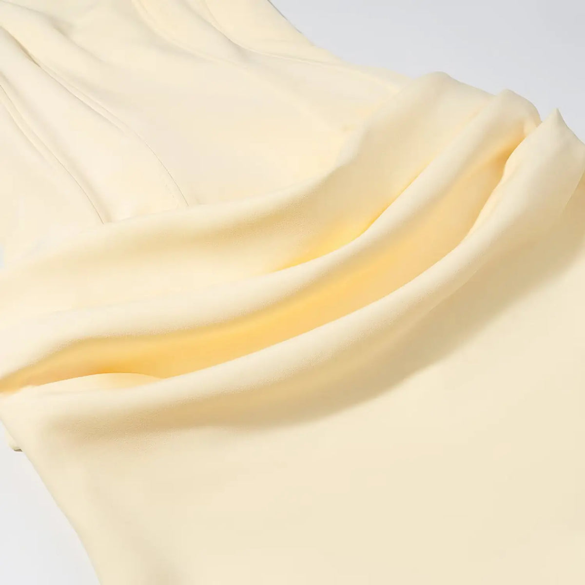 Close-up of draped waist fabric