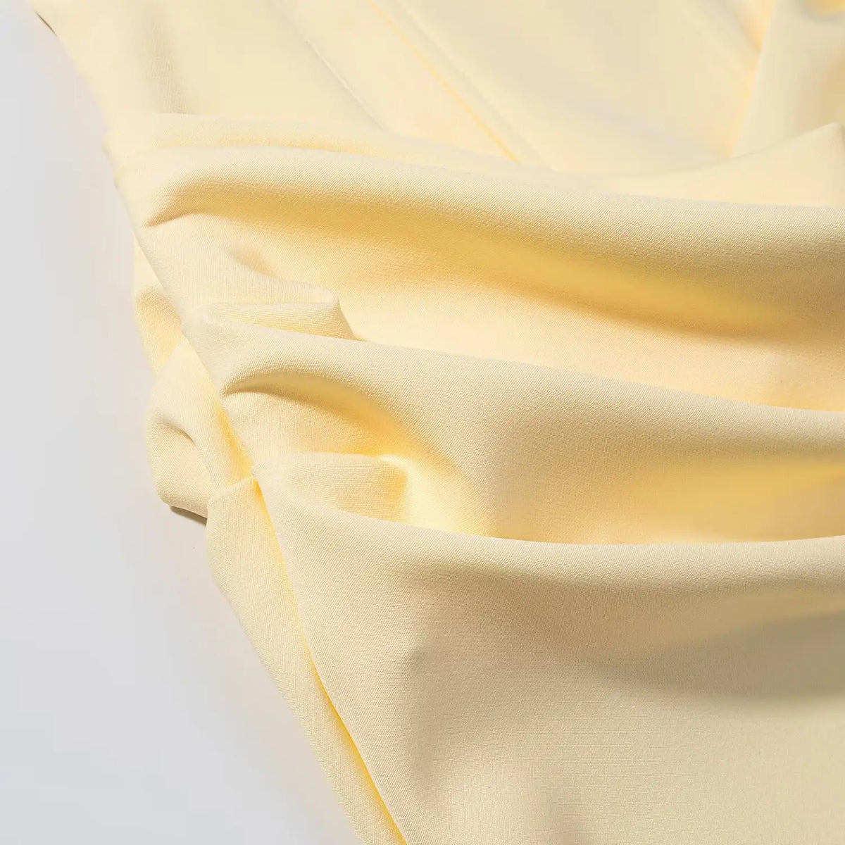 Close-up of draped skirt folds