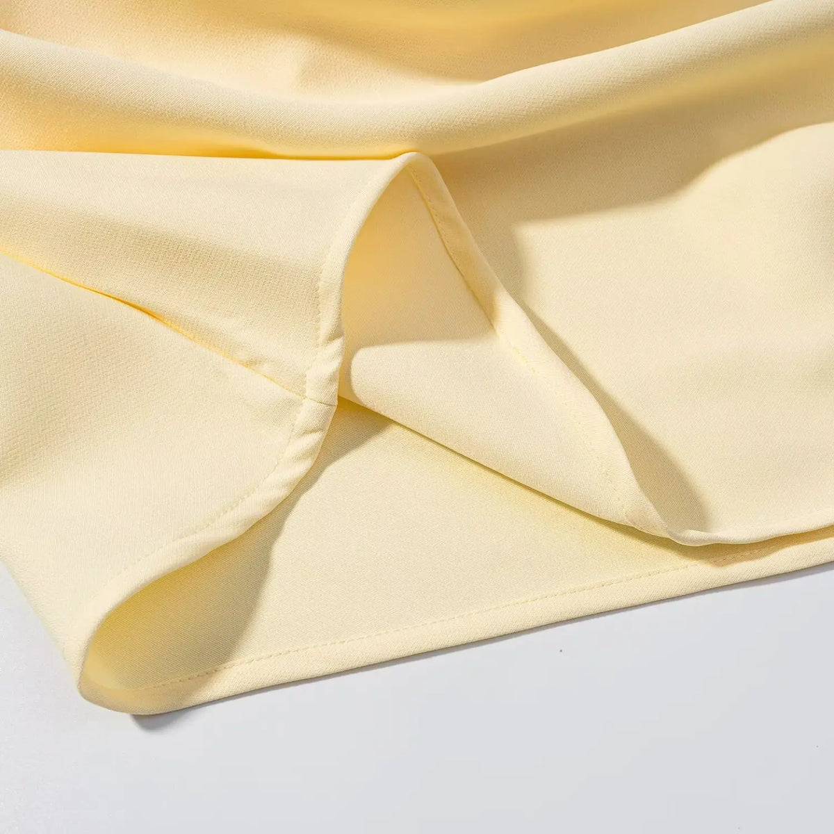 Close-up of skirt hem binding