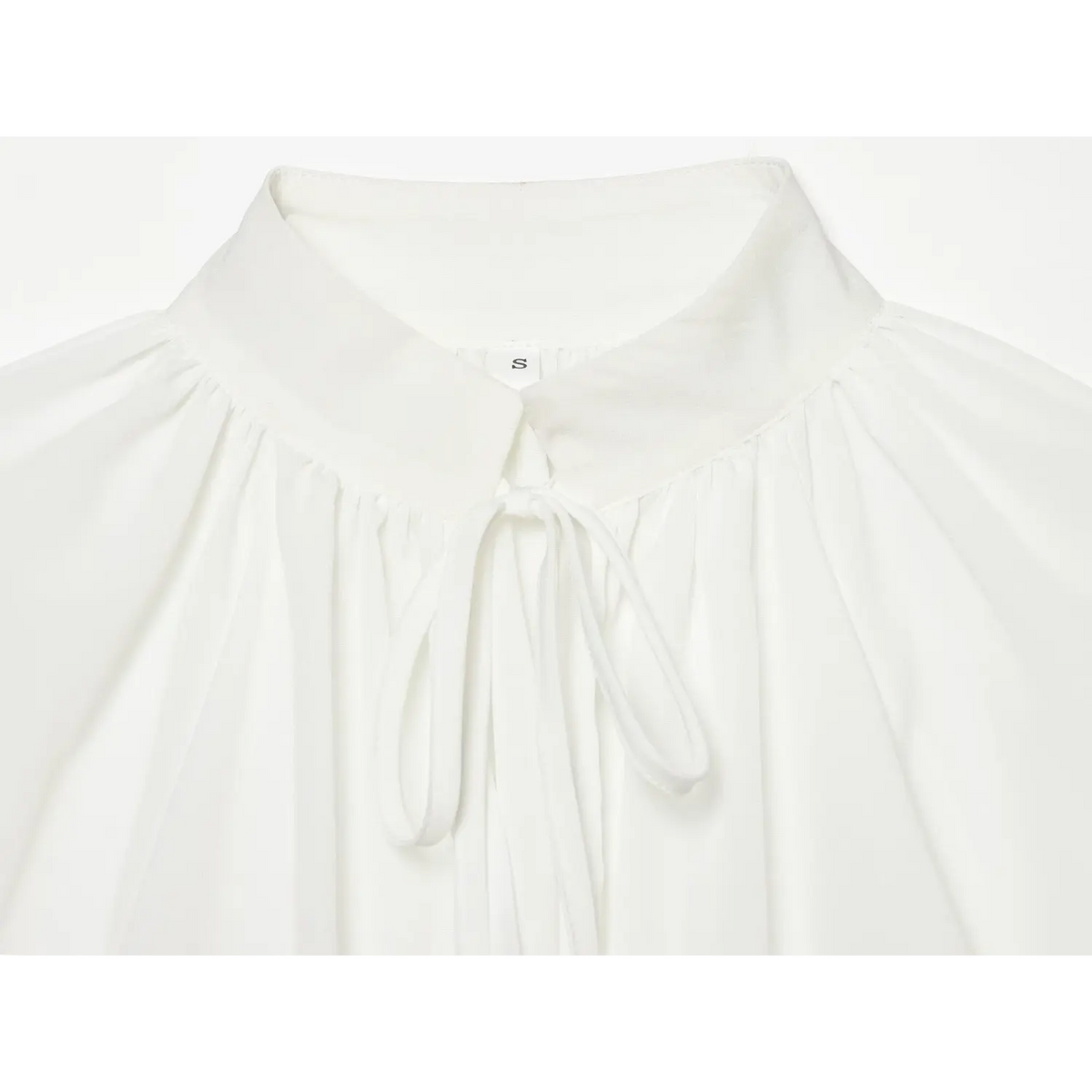 Close-up of neck tie ribbon