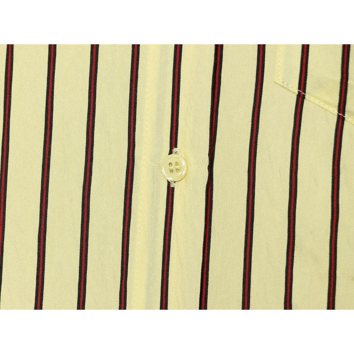 Close-up of front placket button