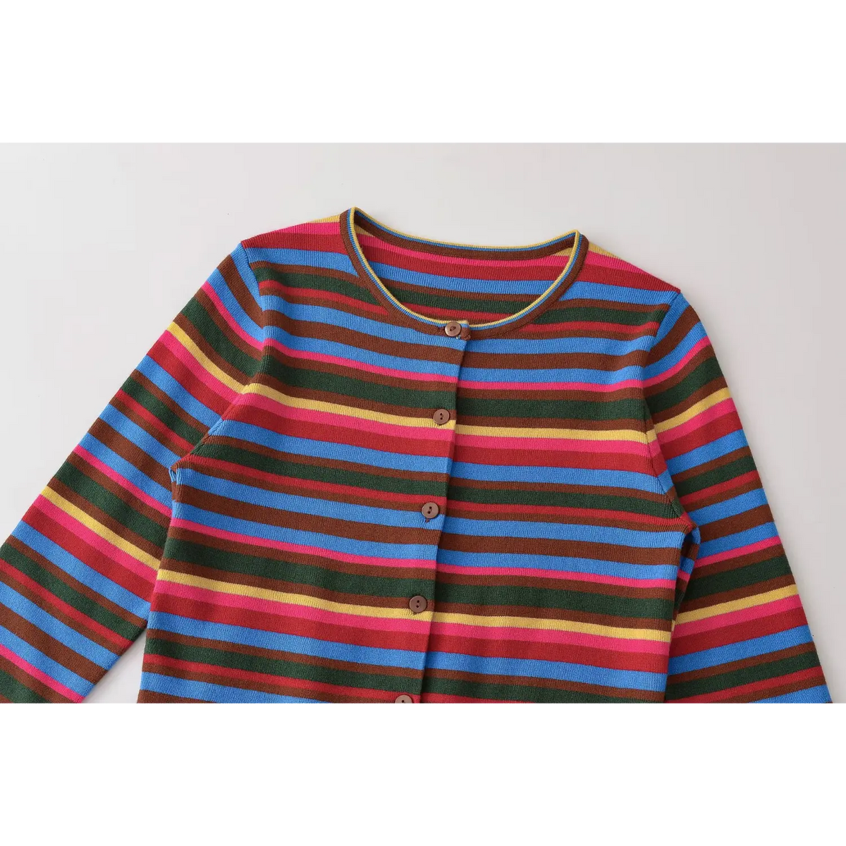 Close-up of collar and button placket