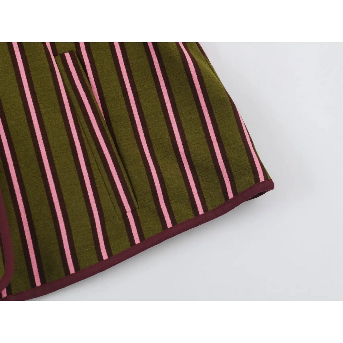 Close-up of side slit pocket