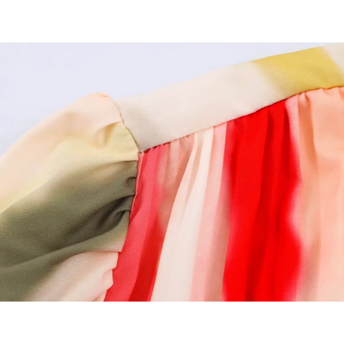 Close-up of pleated bust detail