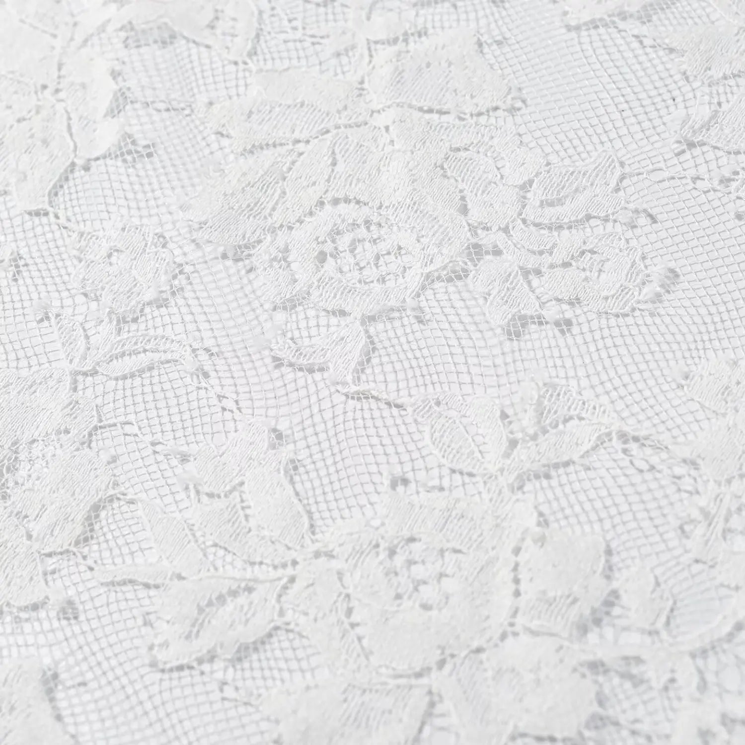 Macro texture shot white rose floral lace open mesh weave pattern