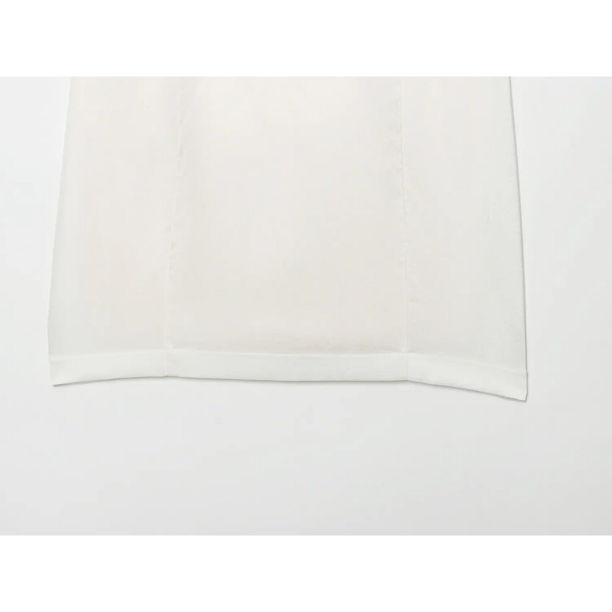 Close-up of skirt hem stitching