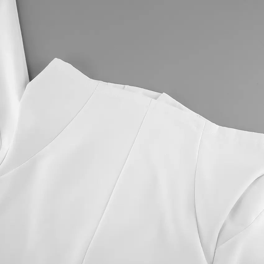 Close-up of back princess seam