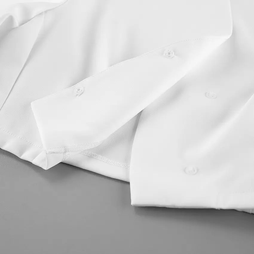 Close-up of cuff buttons