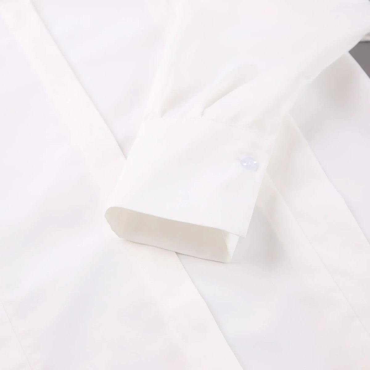 Close-up of button cuff