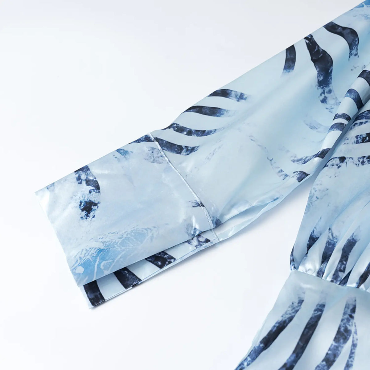 Close-up of sleeve cuff slit